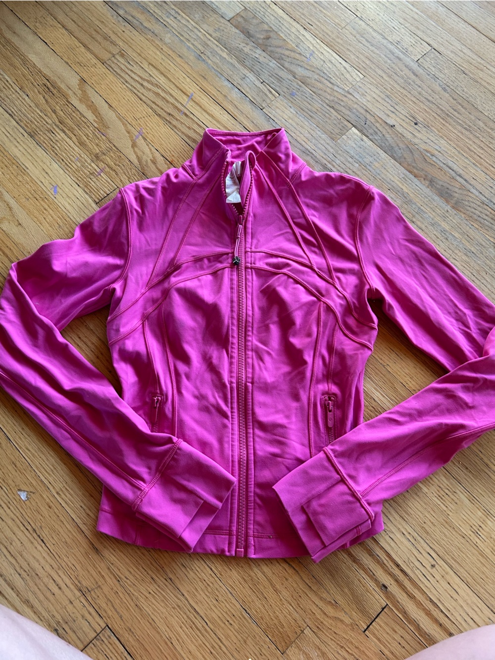 lululemon athletica define cropped Bright Pink Nulu jacket